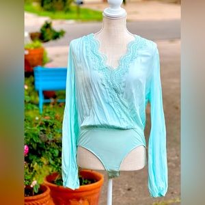 Skylar Rose Mint Green Bodysuit